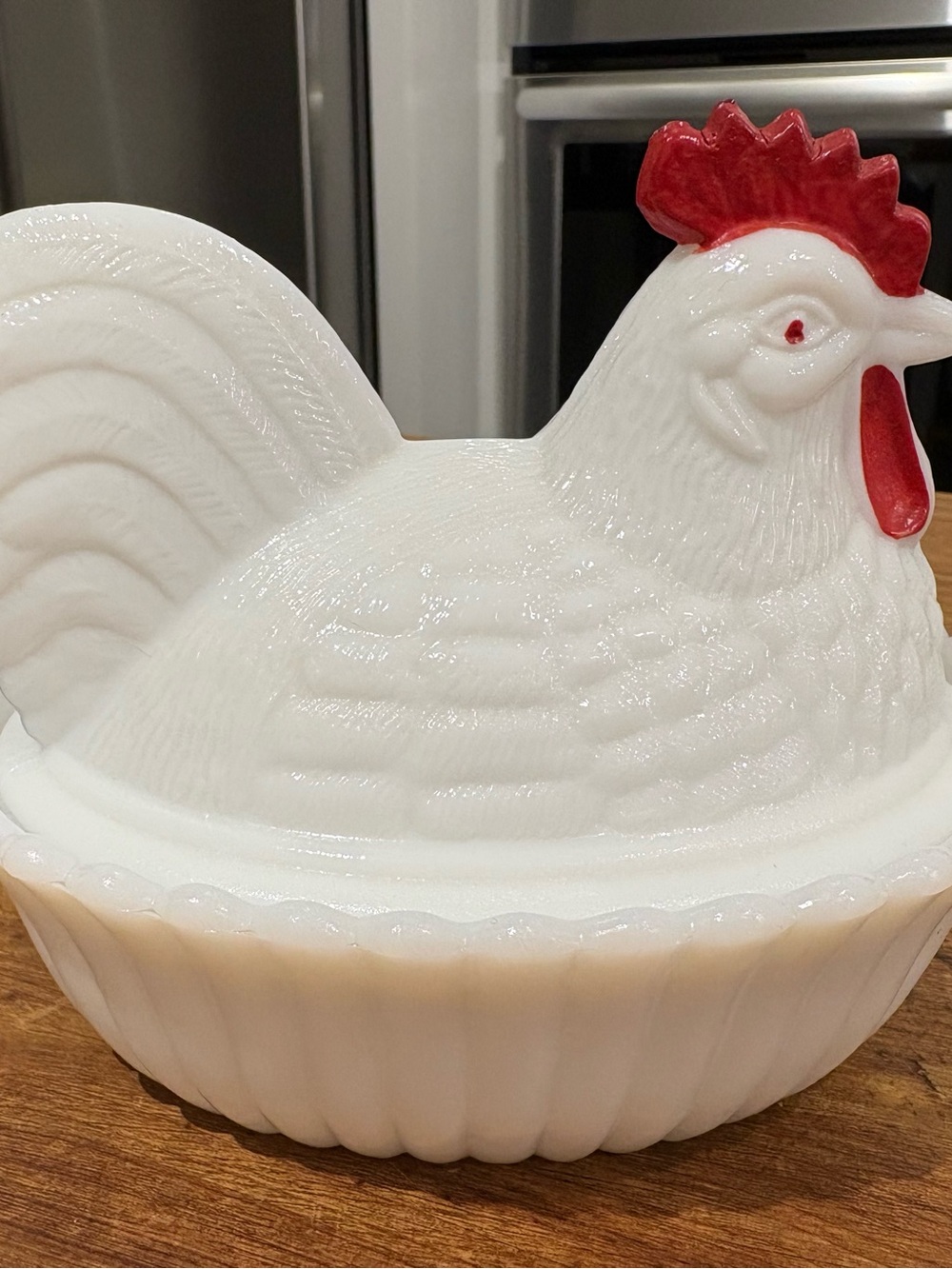 Hen on Nest by Westmoreland Milk Glass